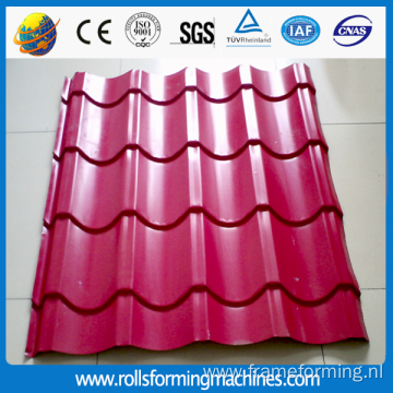 color steel glazed tile roll forming machinery